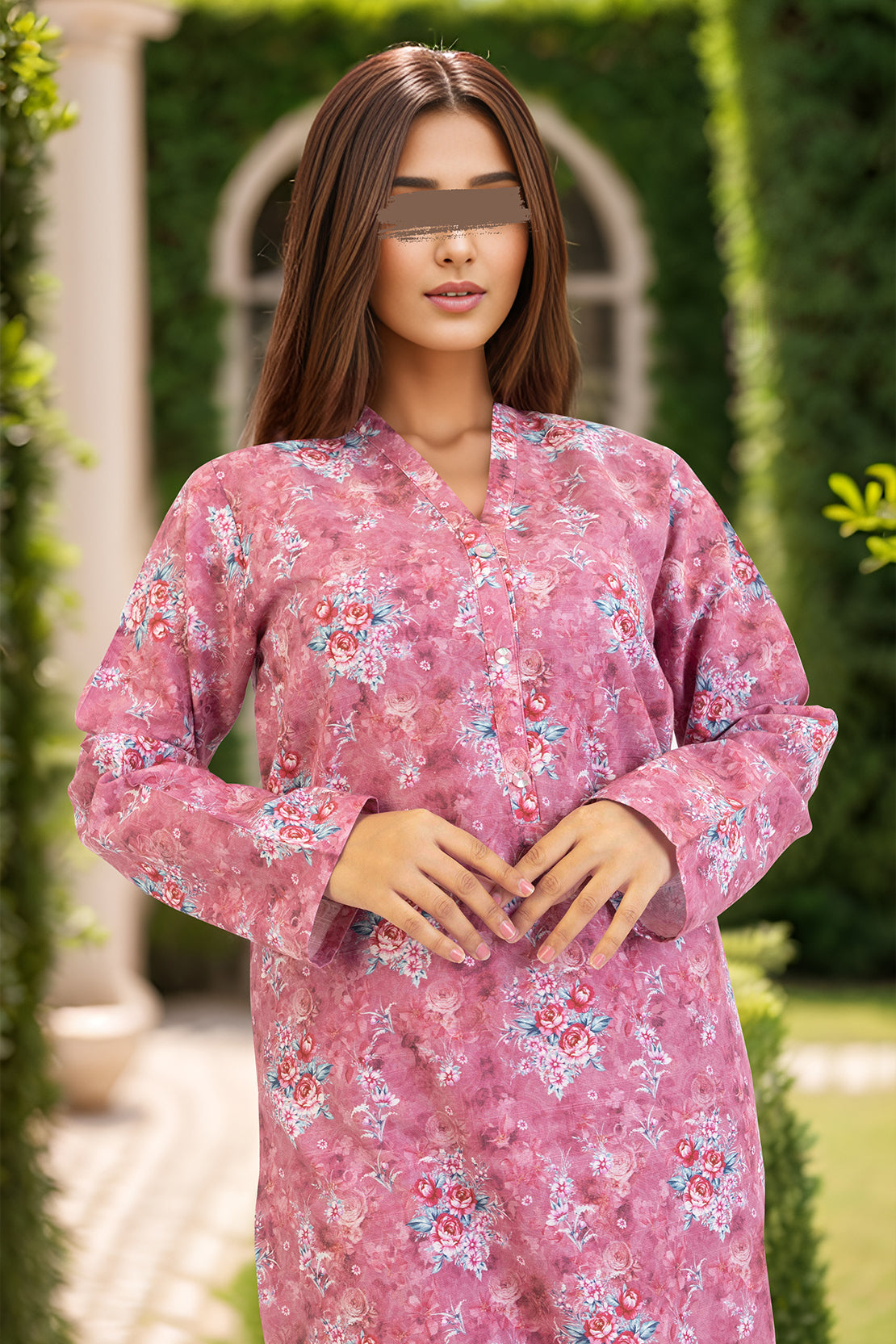 Printed Khaddar Stitched Shirt50422