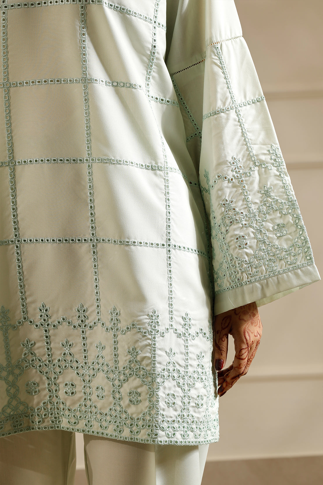 Solid Embroidered Easy Care Weave Stitched 2 Piece (Shirt/Trouser)62679