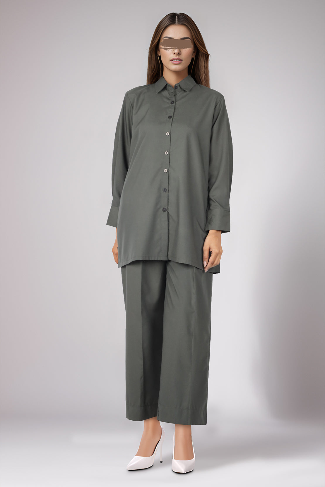 Solid Easy Care Weave Stitched 2 Piece (Shirt/Trouser)64236