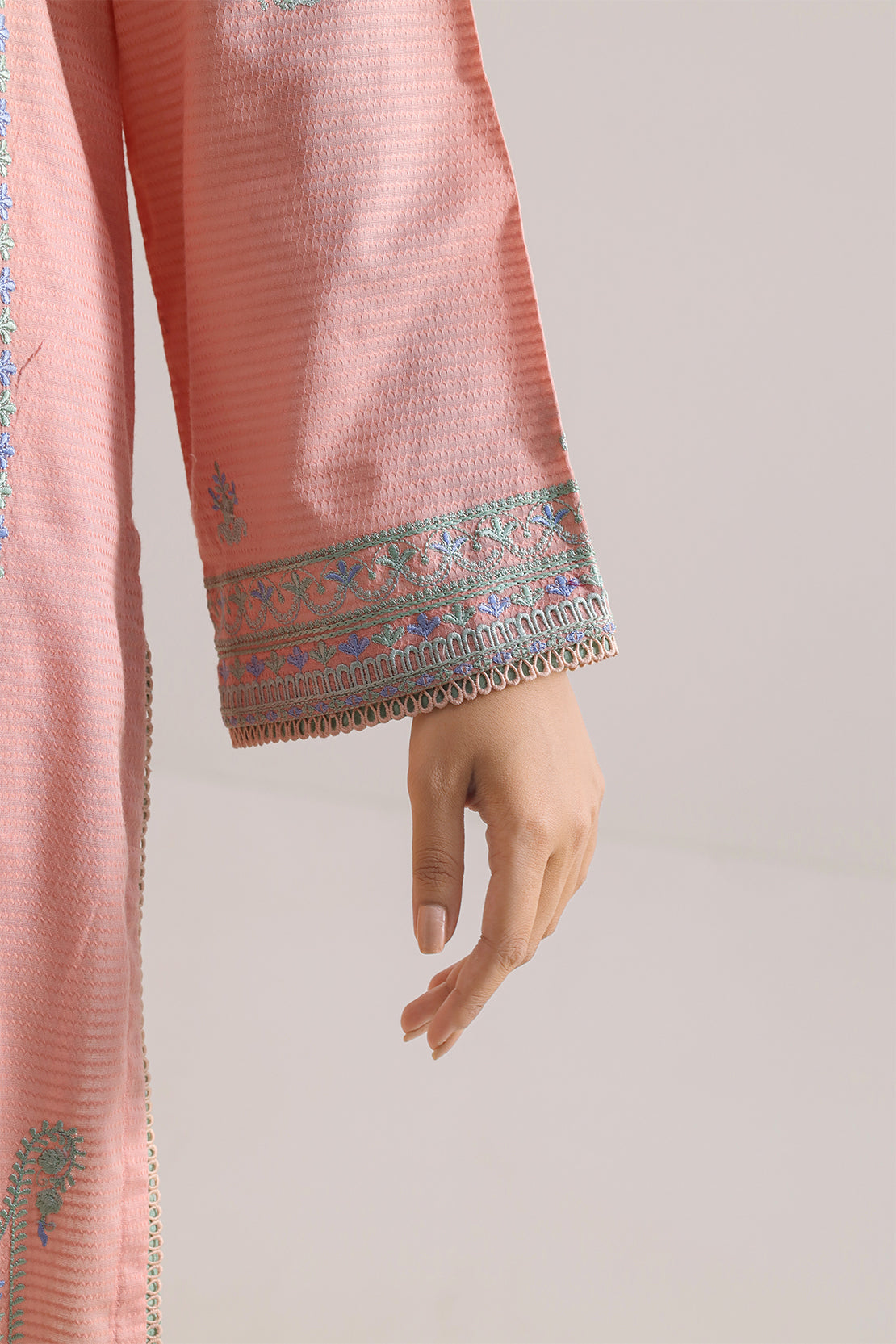 Luxury Pret Embroidered Cotton Jacquard Stitched 3 Piece107998