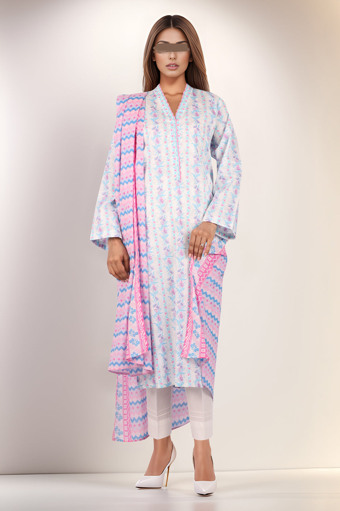 Printed Lawn Stitched 2 Piece (Shirt/Trouser)62819