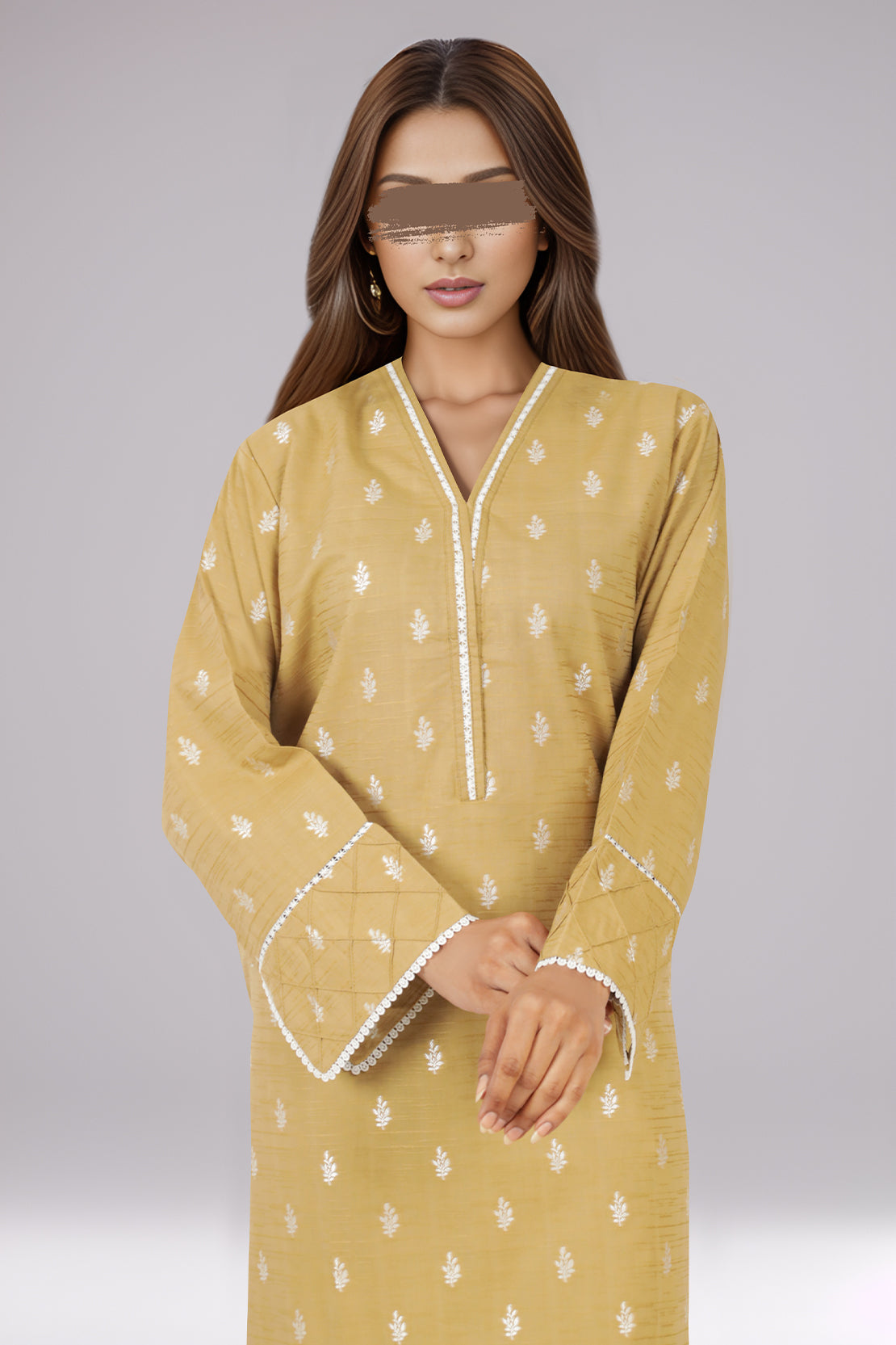 Cotton Jacquard Stitched 2 Piece (Shirt/Trouser)59404