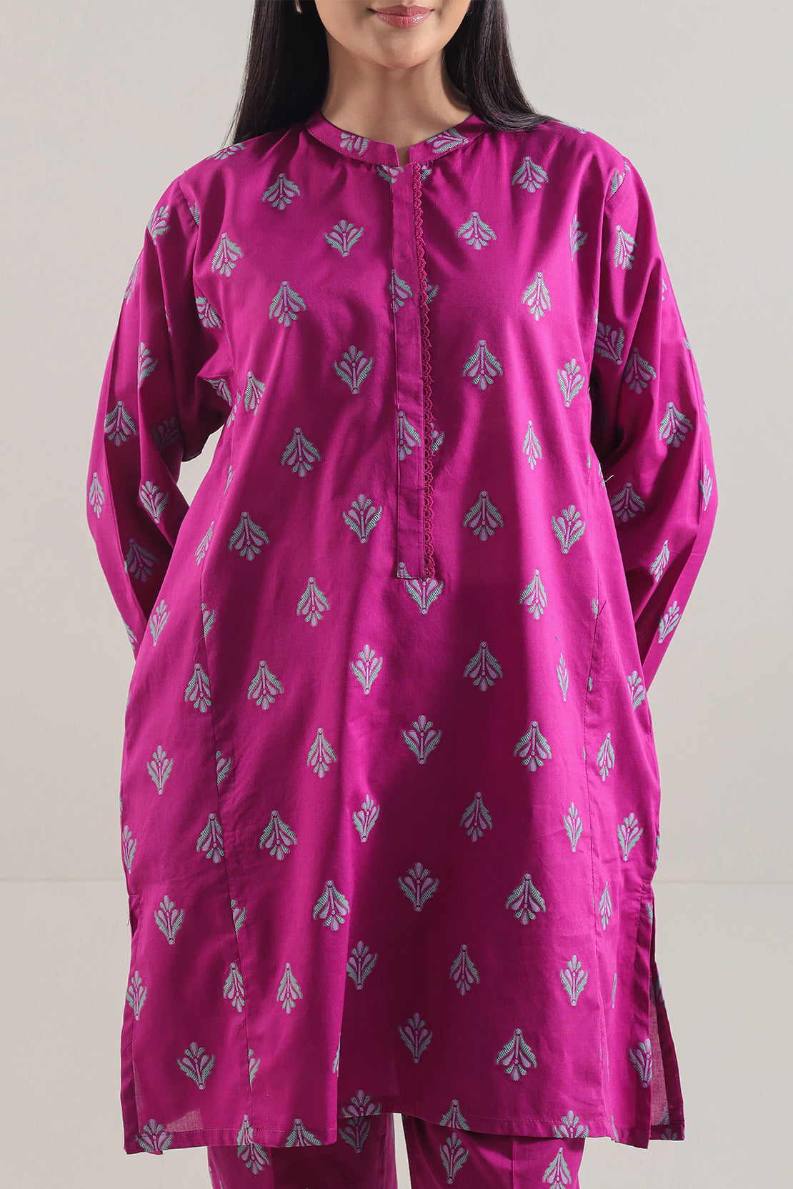 Cotton Jacquard Stitched 2 Piece (Shirt/Trouser)117797