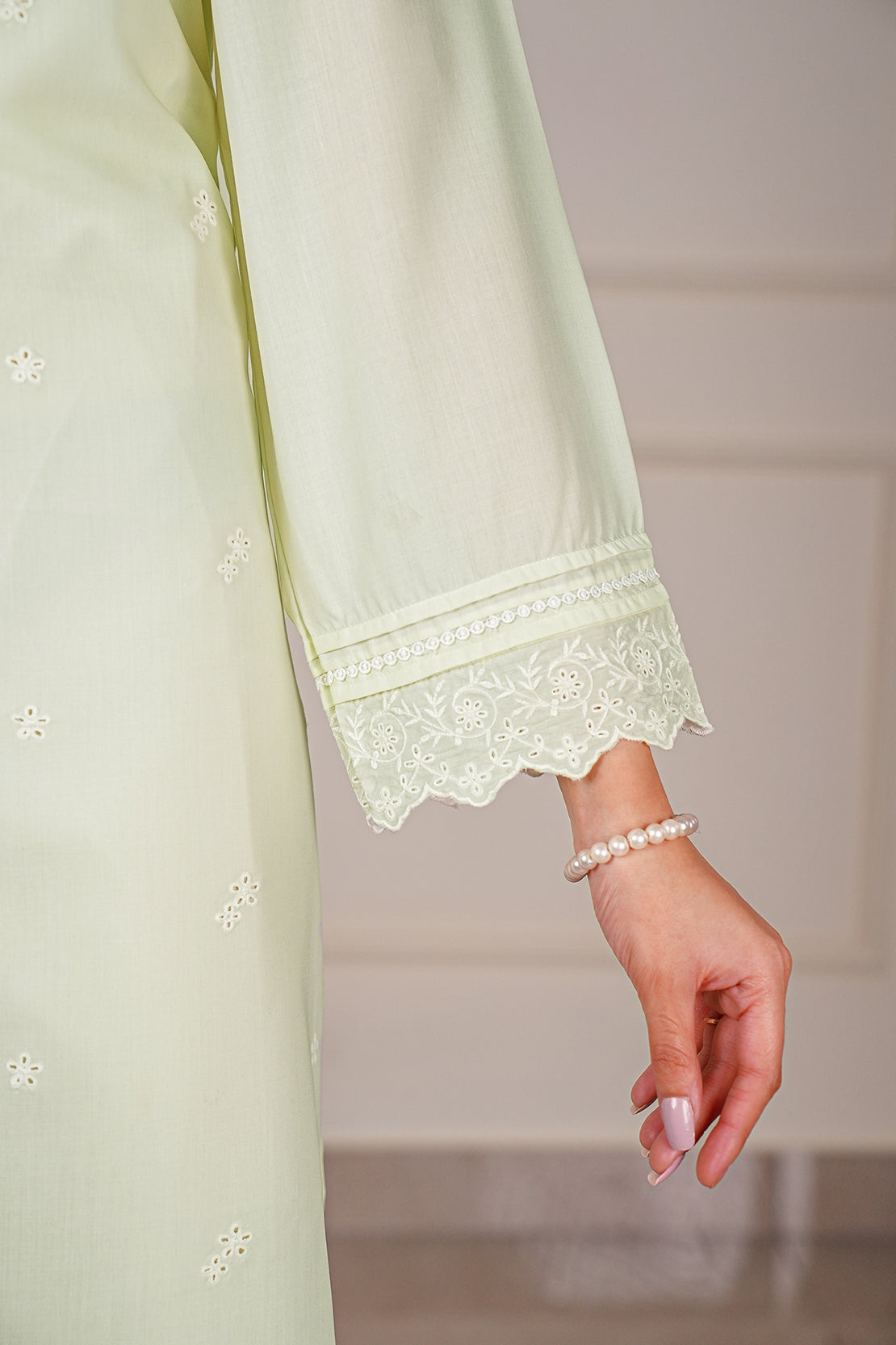 Solid Embroidered Easy Care Weave Stitched 2 Piece (Shirt/Trouser)58462