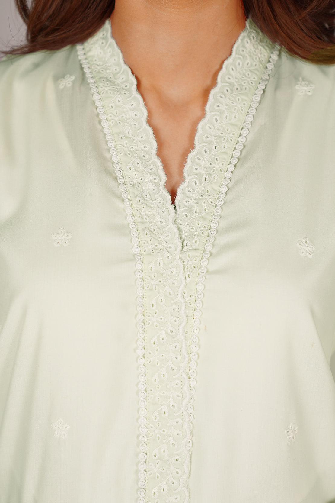 Solid Embroidered Easy Care Weave Stitched 2 Piece (Shirt/Trouser)58462