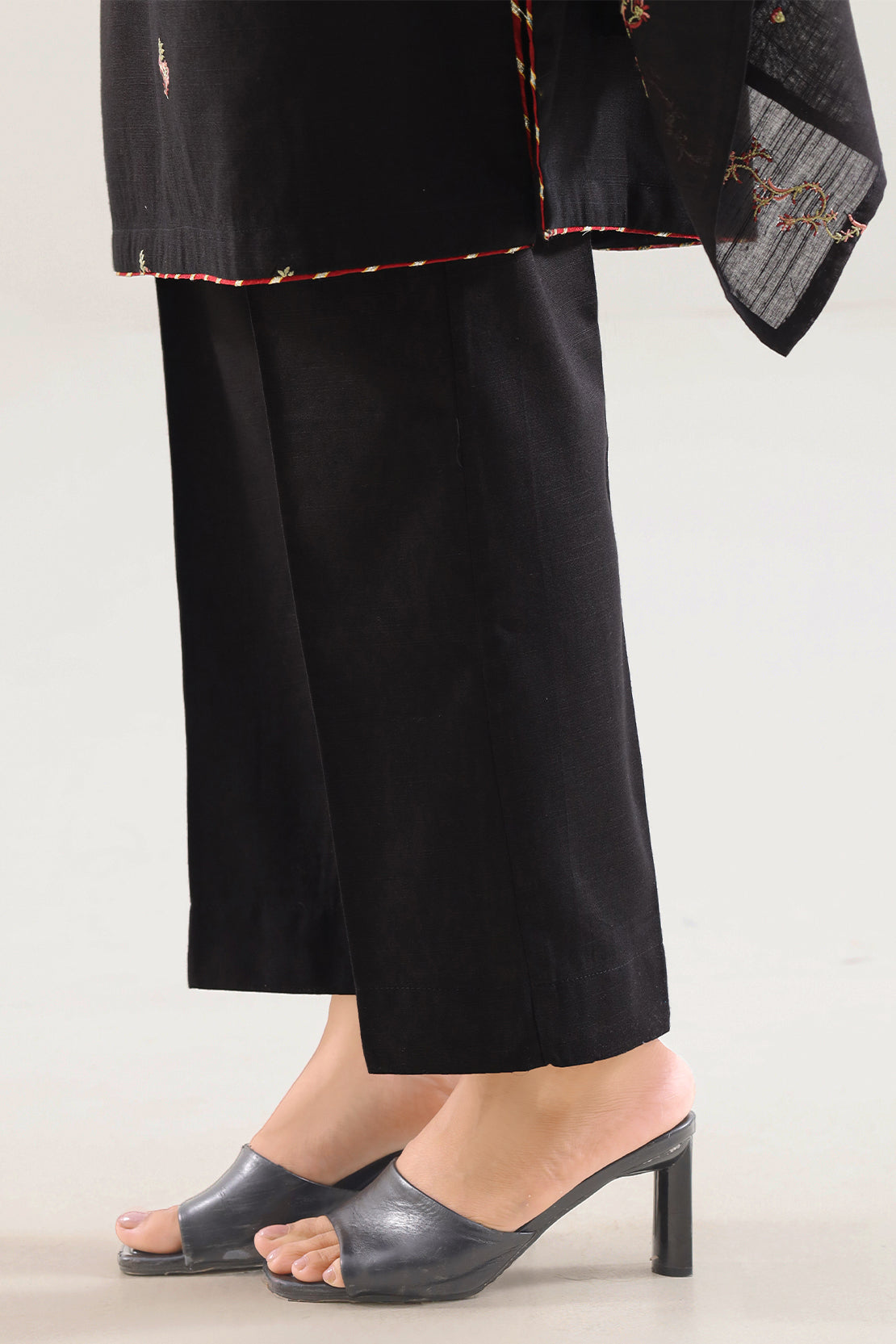 Solid Embroidered Soft Touch Cotton Stitched 2 Piece (Shirt/Trouser)67961