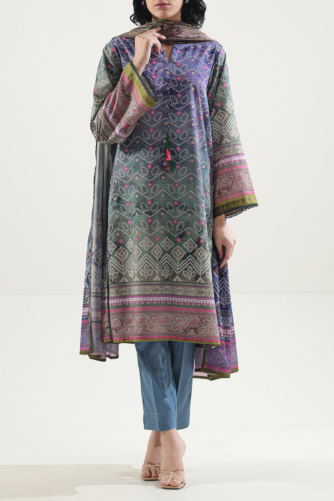 Printed Lawn Stitched 3 Piece58080