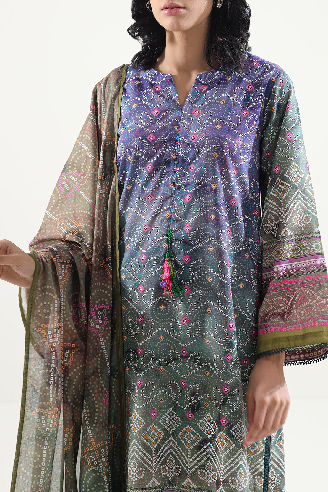 Printed Lawn Stitched 3 Piece58080