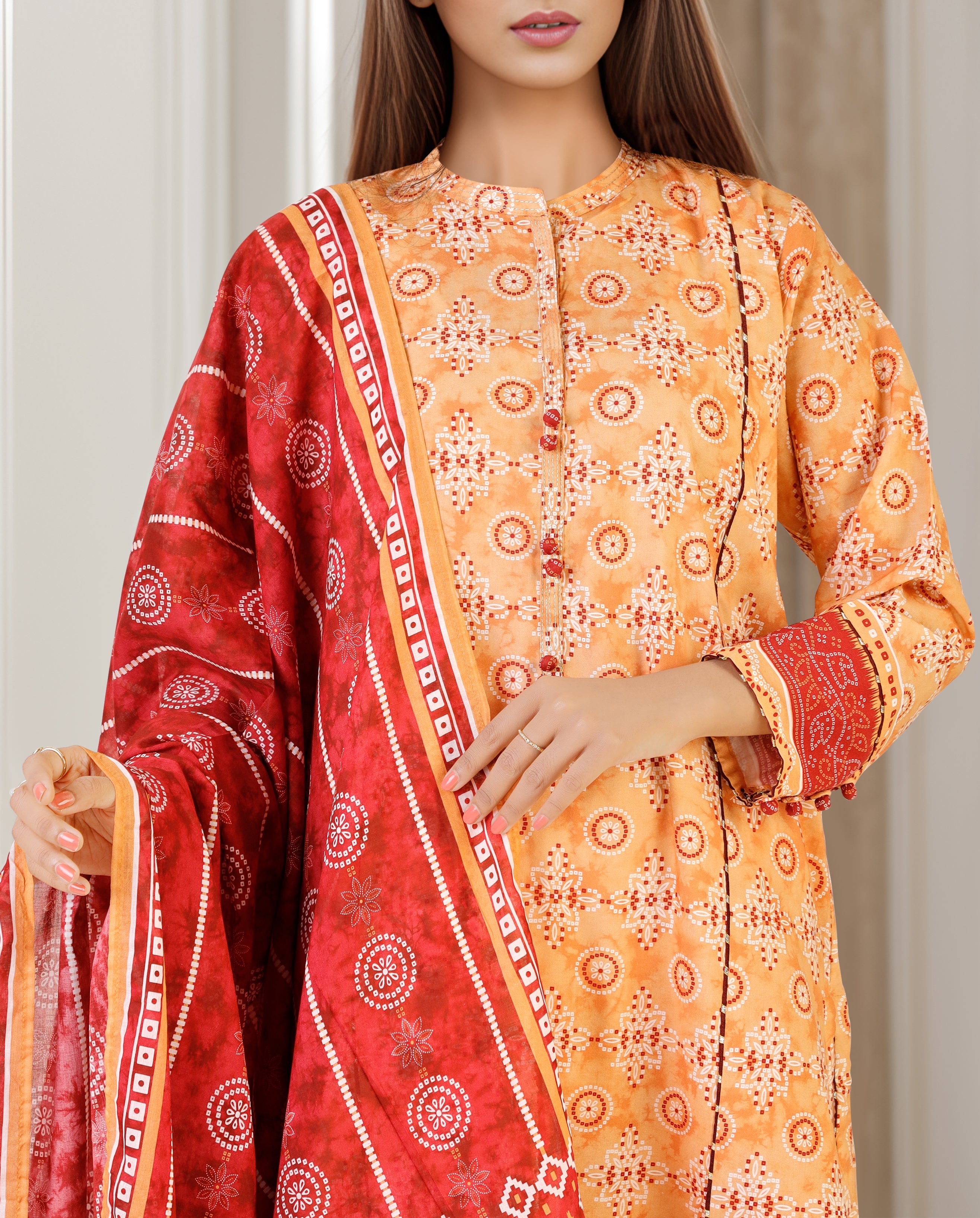 Printed Lawn Stitched Shirt63058