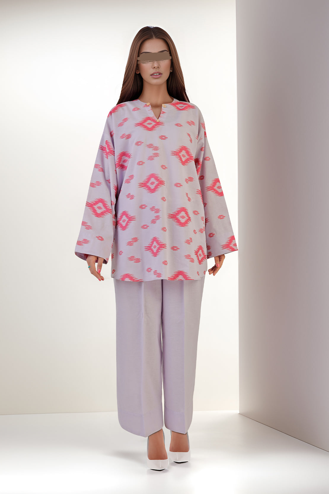 Jacquard Cotton Stitched Shirt64075