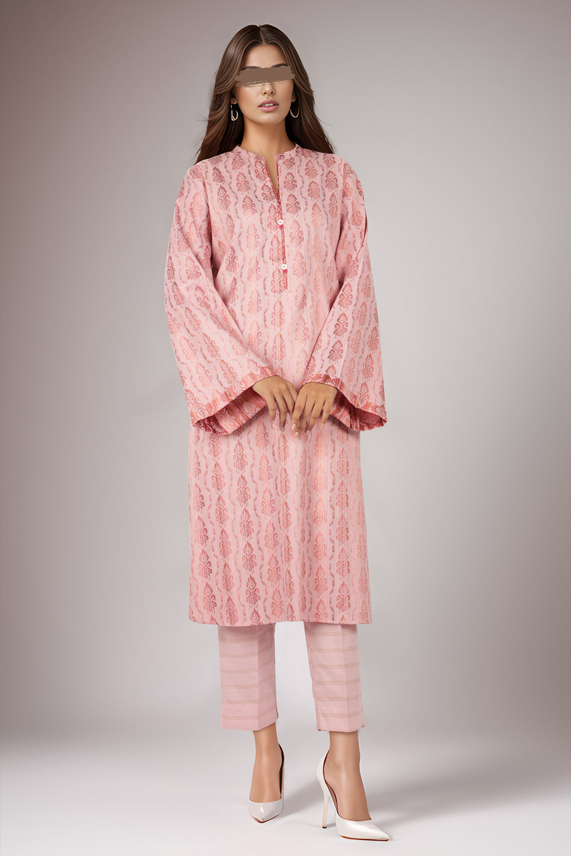 Cotton Jacquard Stitched 2 Piece (Shirt/Trouser)61743