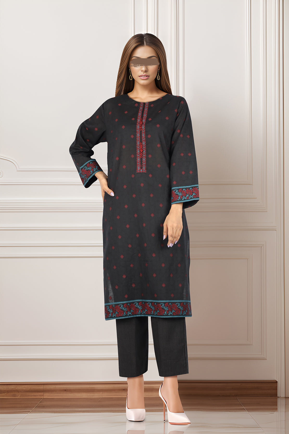 Jacquard Cotton Stitched Shirt60354