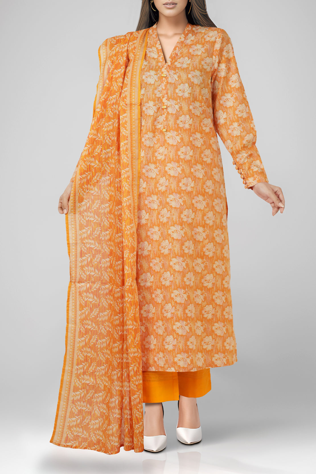 Printed Lawn Stitched 3 Piece61728