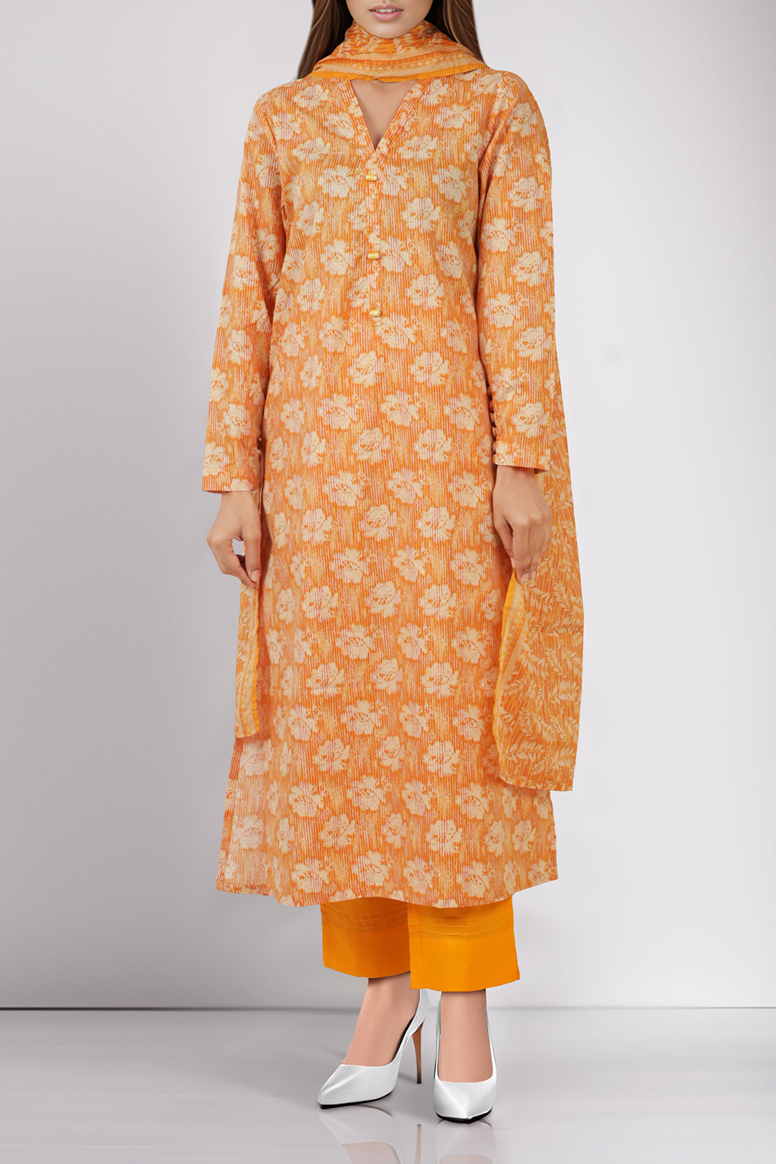 Printed Lawn Stitched 3 Piece61728