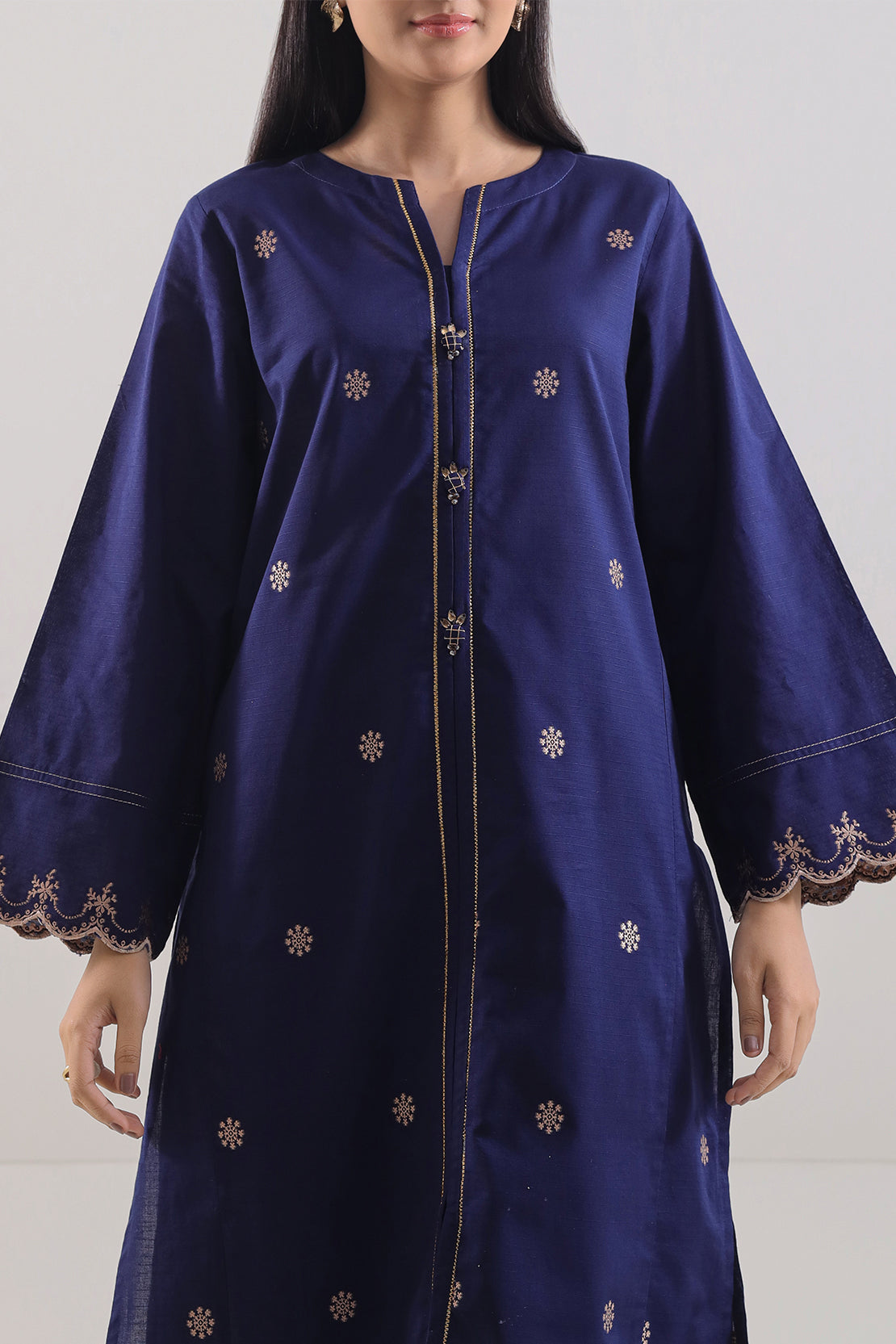 Cotton Jacquard Stitched 2 Piece (Shirt/Trouser)103908