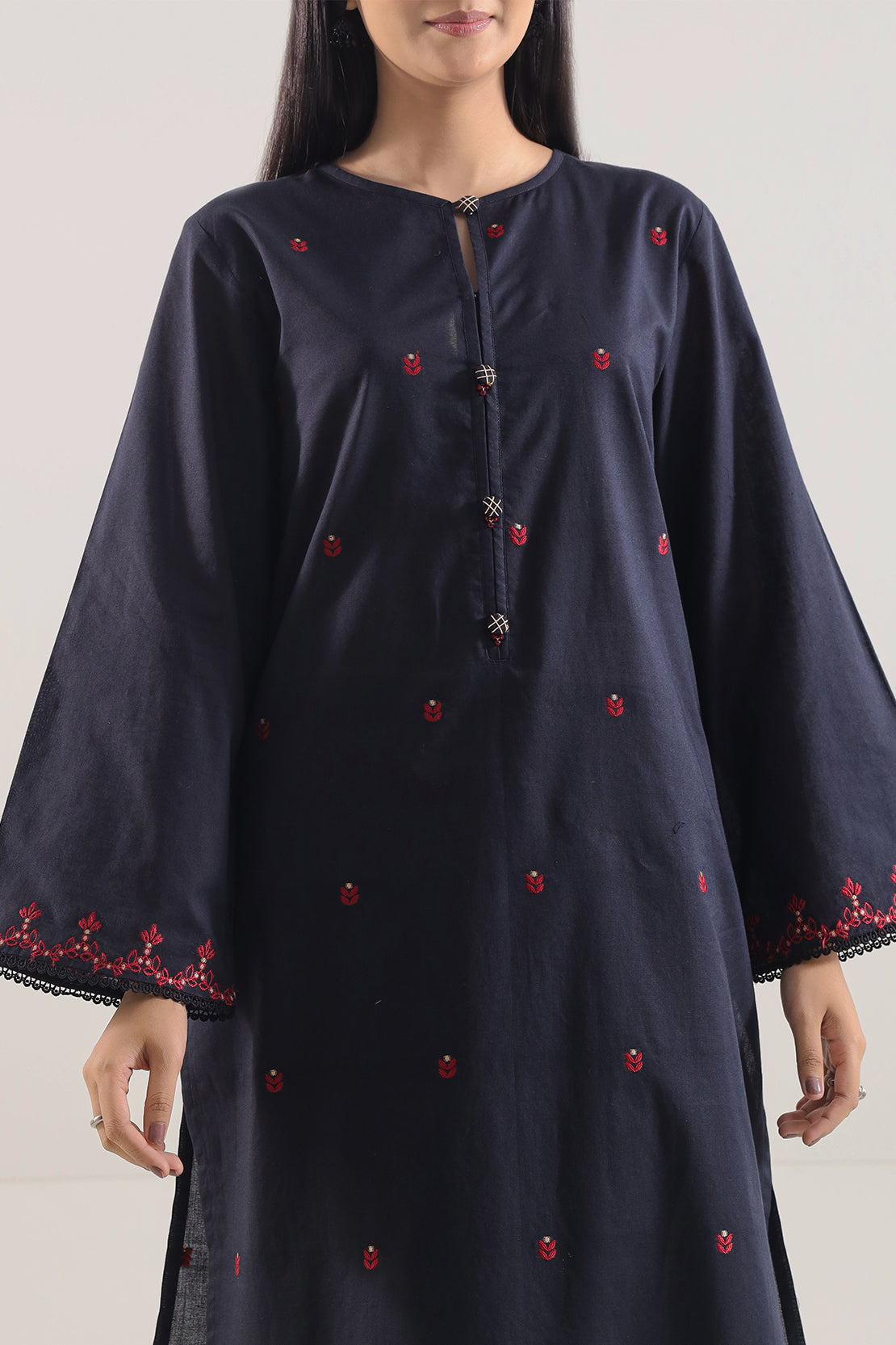 Cotton Jacquard Stitched 2 Piece (Shirt/Trouser)103894