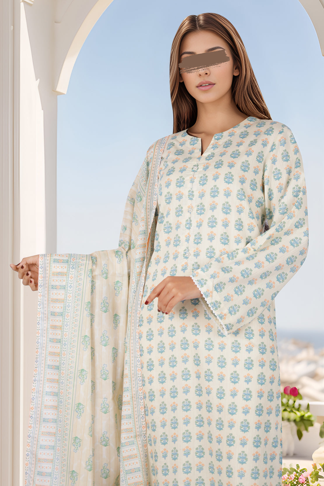 Printed Lawn Stitched 3 Piece64924