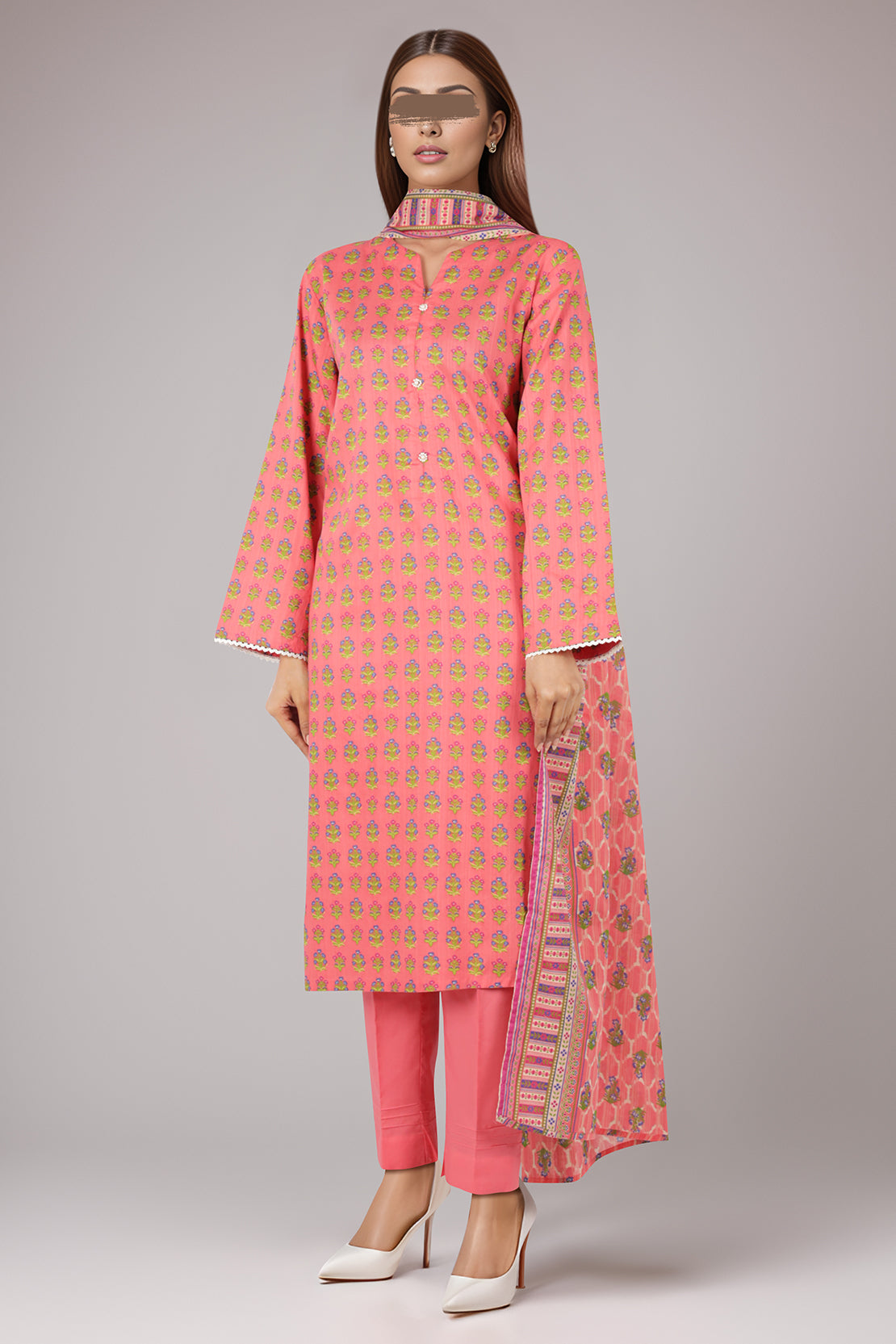 Printed Lawn Stitched 3 Piece64041
