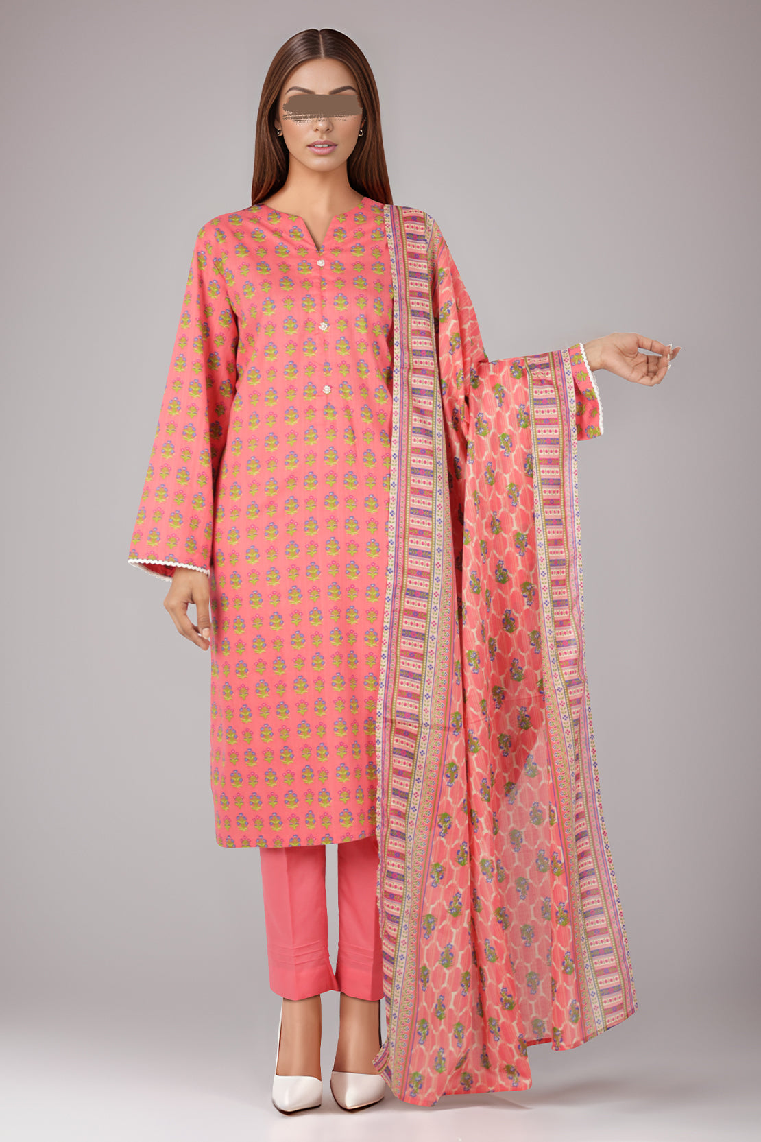 Printed Lawn Stitched 3 Piece64041