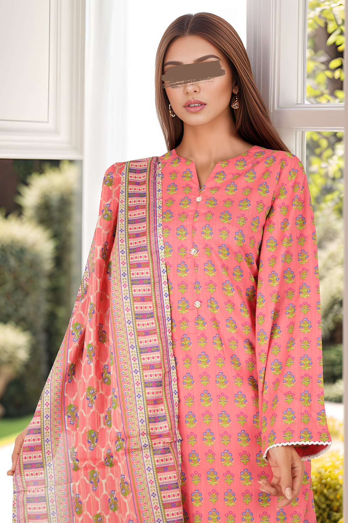 Printed Lawn Stitched 3 Piece64041