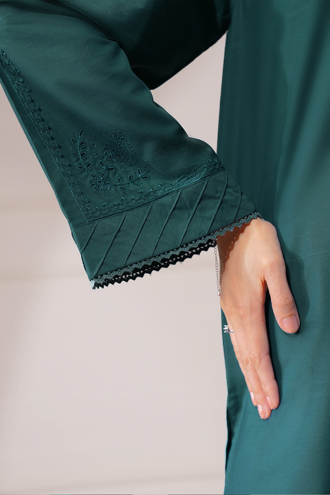 Solid Embroidered Easy Care Weave Stitched 2 Piece (Shirt/Trouser)67738