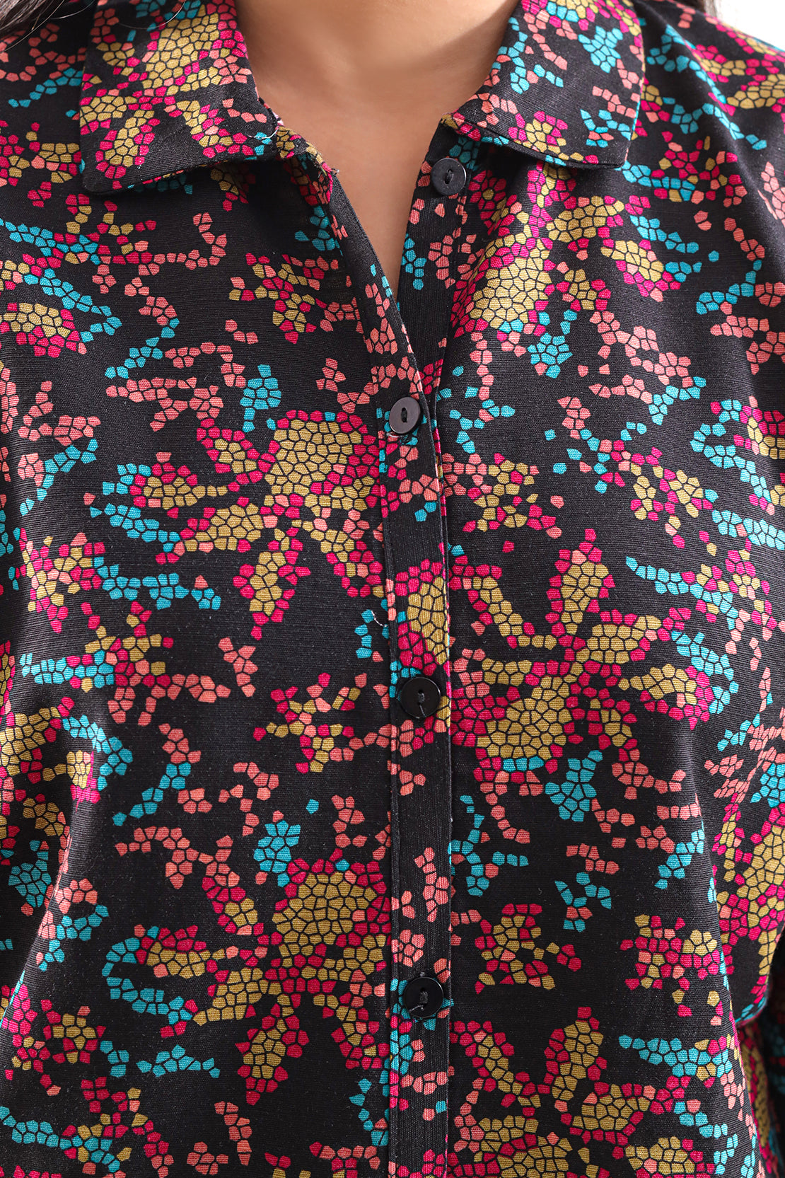 Printed Khaddar Stitched Shirt71290