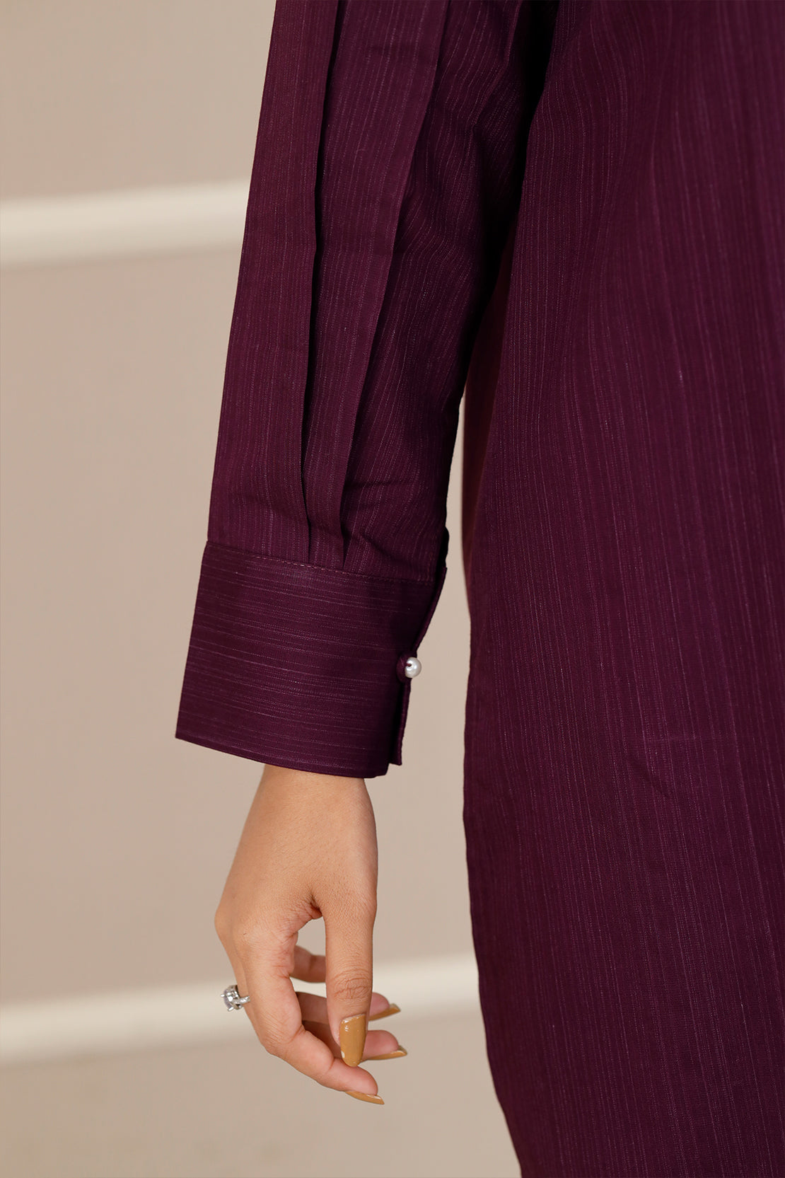 Solid Zari Stript Stitched 2 Piece (Shirt/Trouser)75912