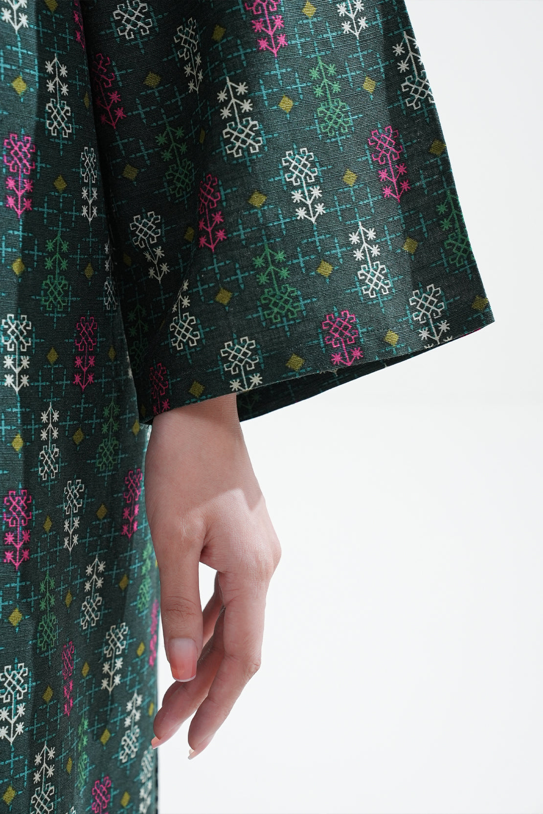 Printed Khaddar Stitched Shirt74069