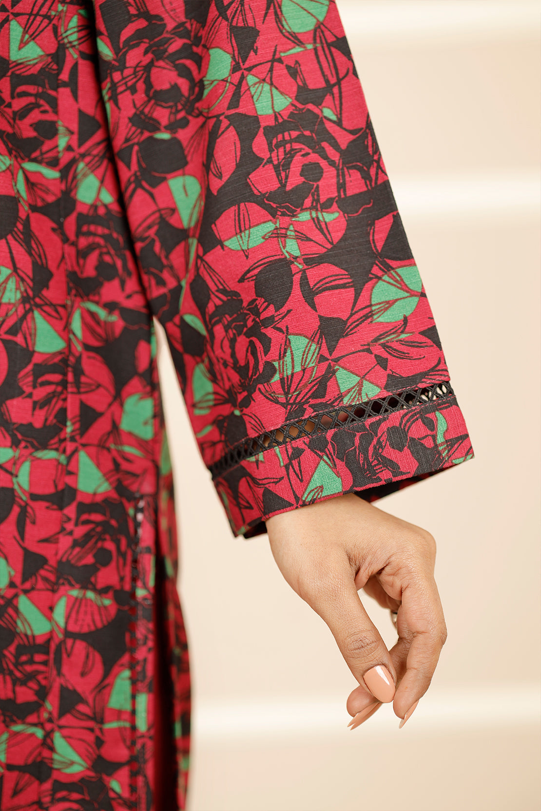 Printed Khaddar Stitched 2 Piece (Shirt/Trouser)76327