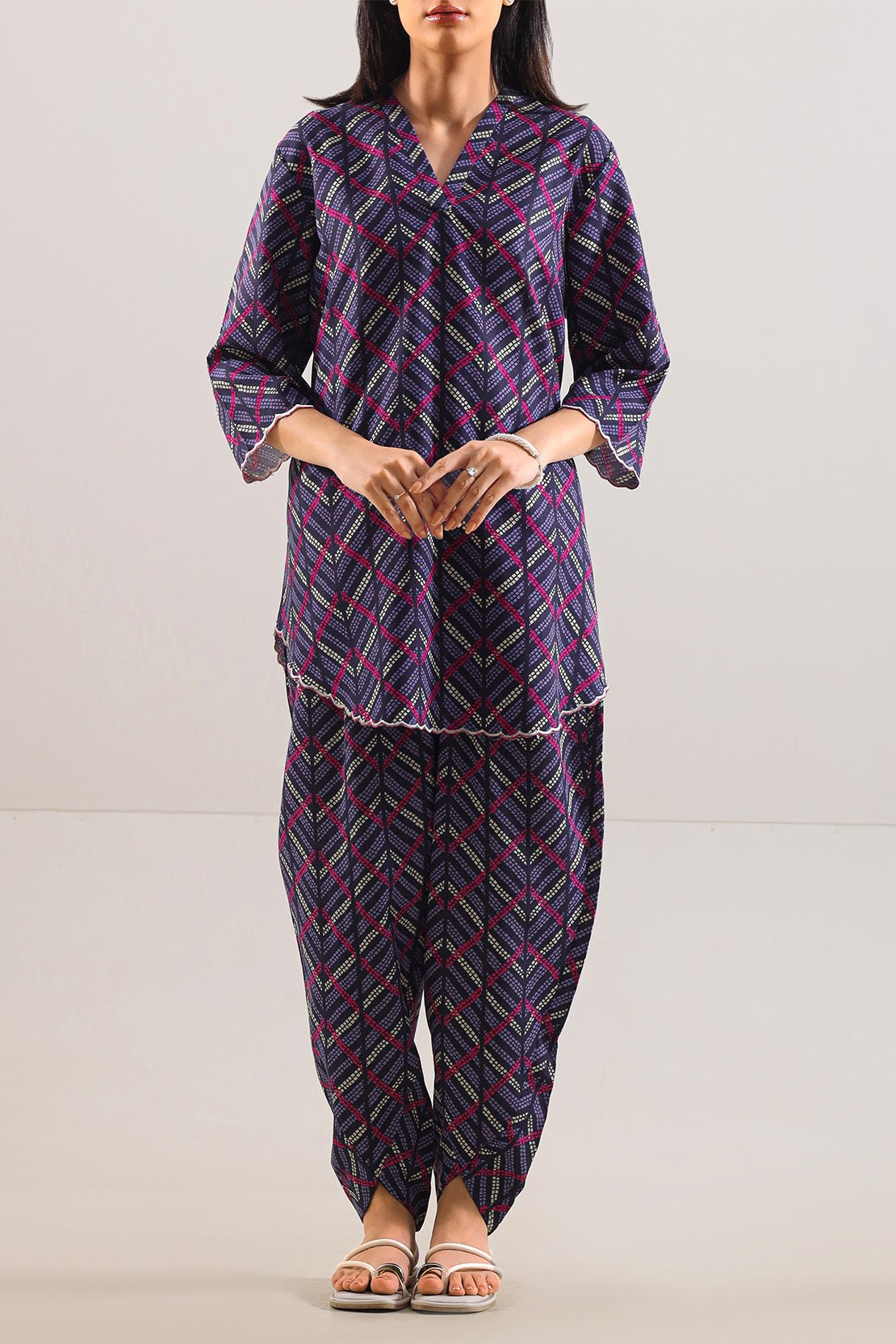 Printed Khaddar Stitched 2 Piece (Shirt/Trouser)76299