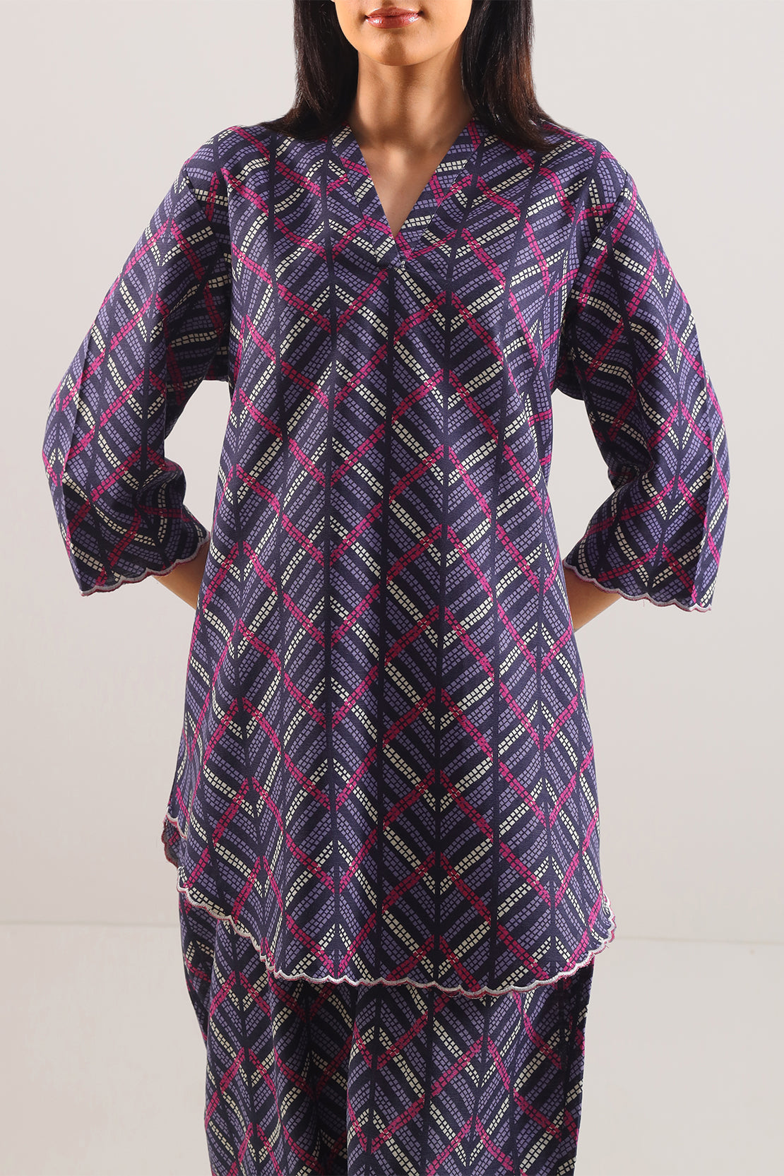 Printed Khaddar Stitched 2 Piece (Shirt/Trouser)76299