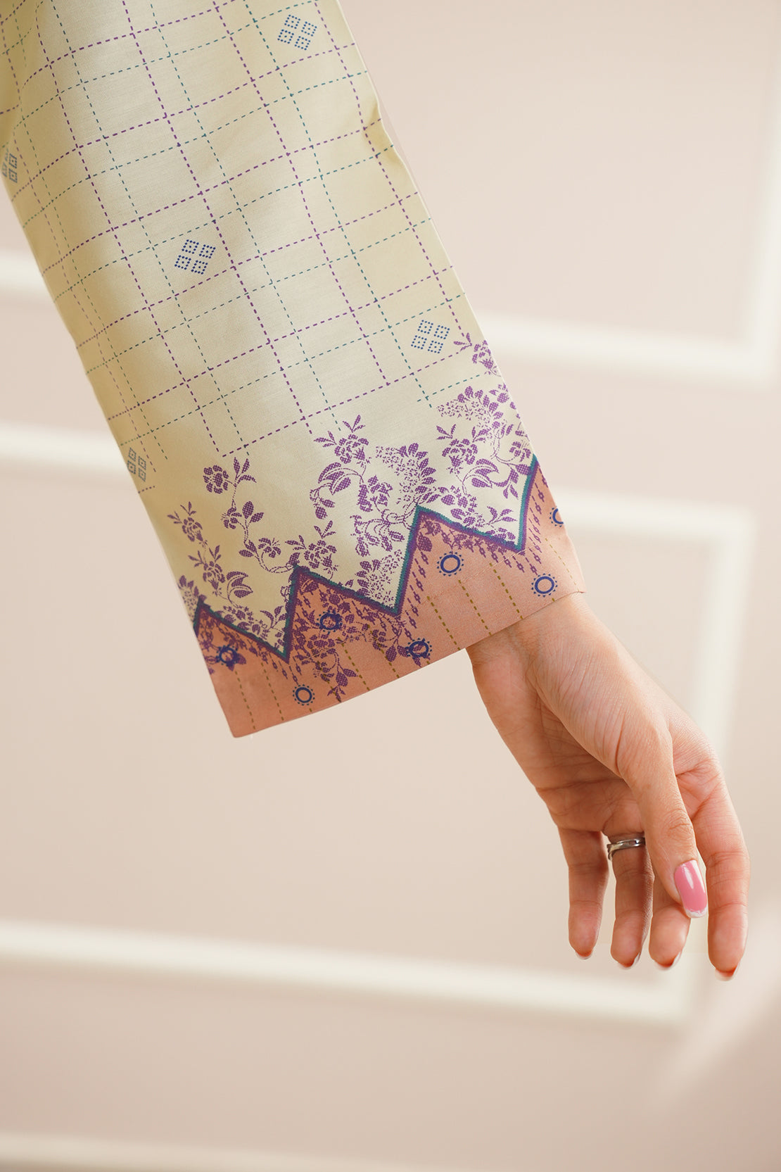 Printed Soft Touch Cotton Stitched Shirt74504