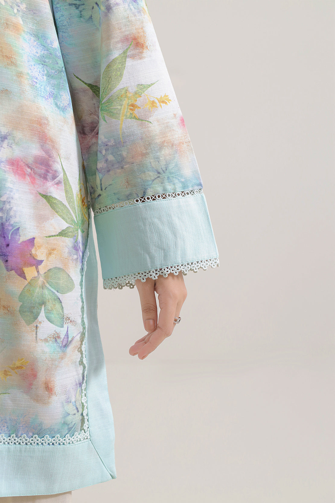 Printed Khaddar Stitched Shirt78384