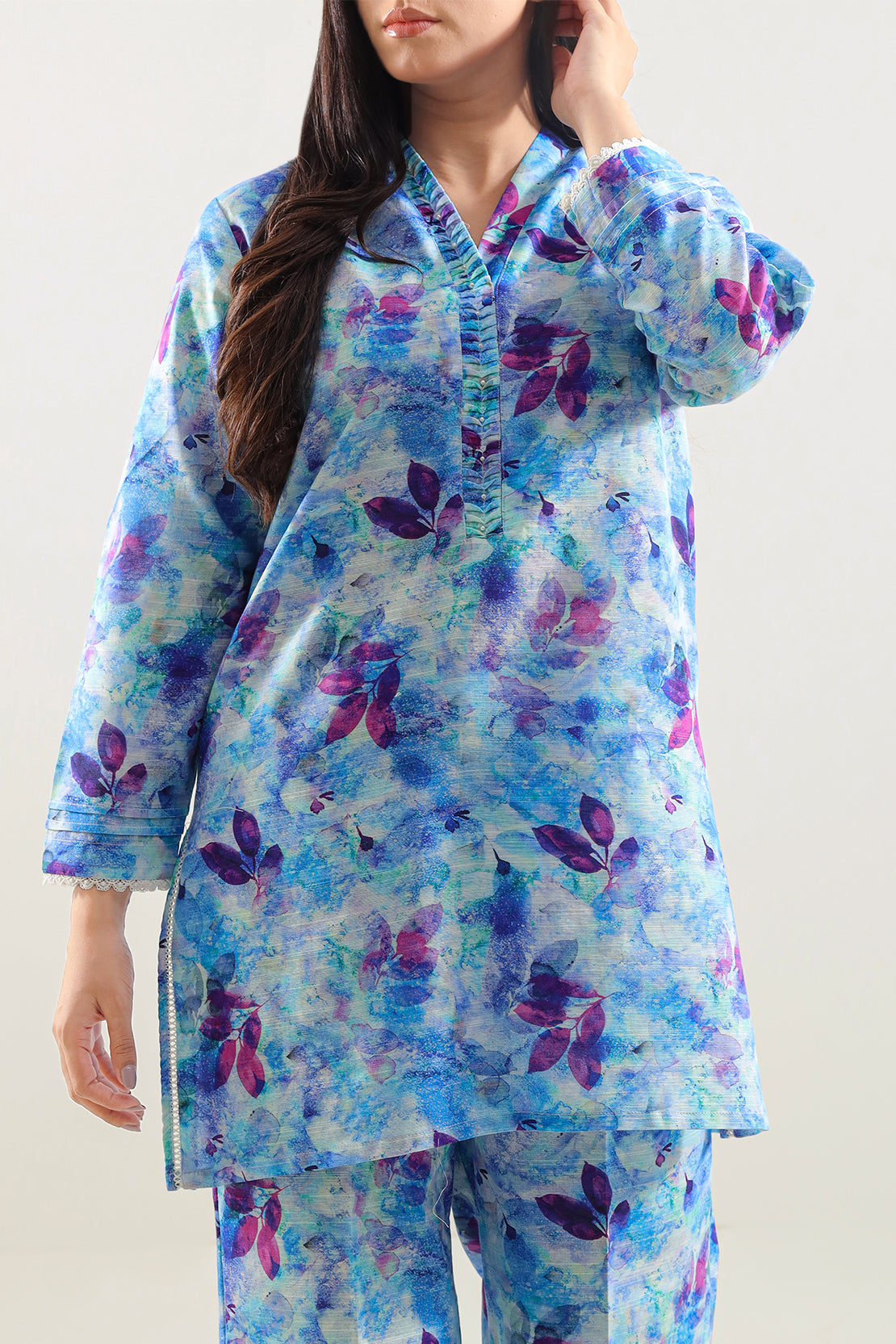 Printed Khaddar Stitched Shirt78391