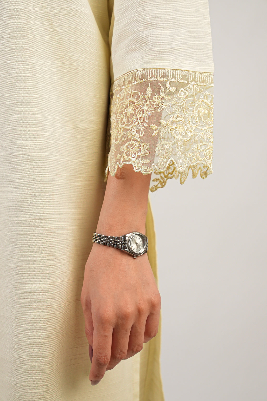 Solid Embroidered Khaddar Stitched Shirt83098