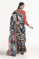 3 Piece Unstitched Denting Lawn Saree