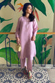 Stitched Jacquard Basic Shirt + Culotte