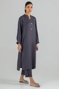 Stitched Grey Printed Shirt