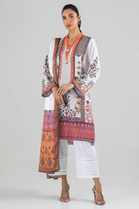 Stitched Multi Printed Shirt + Dupatta