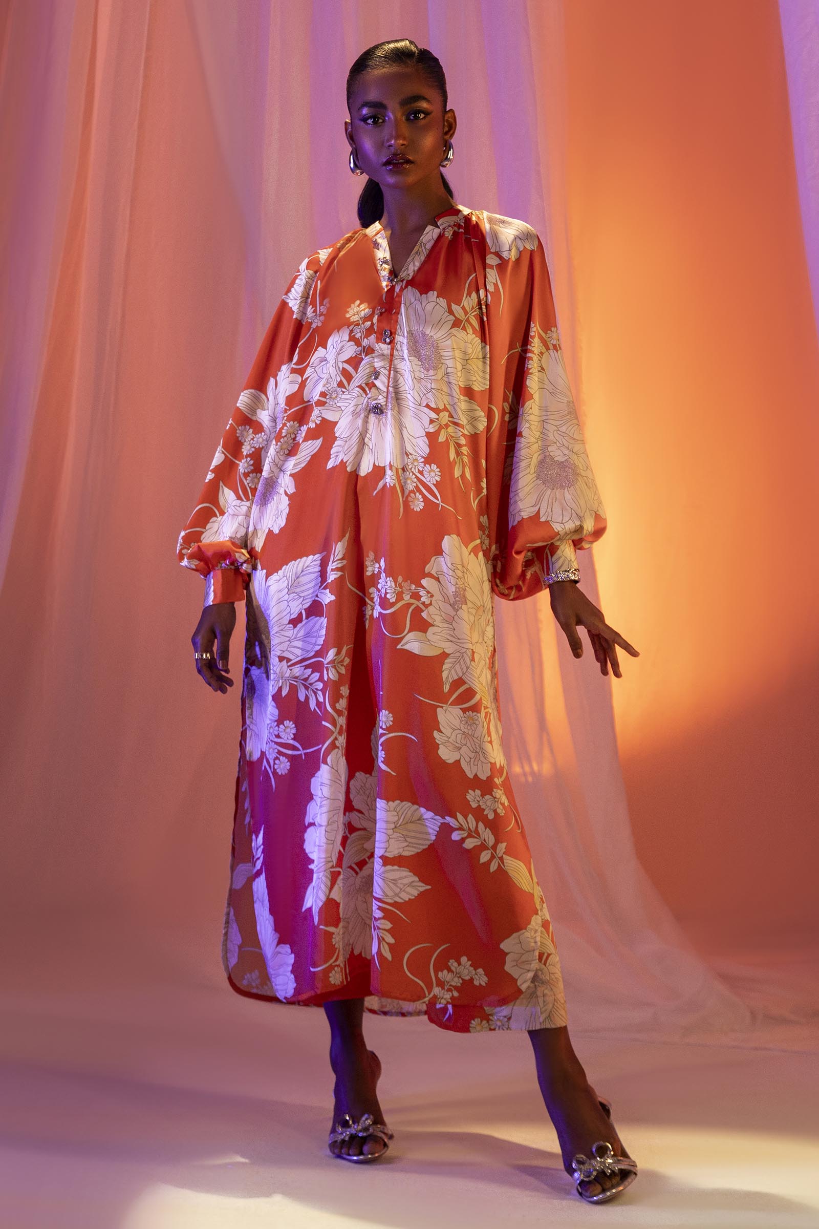 Stitched Multi Printed Shirt + Culotte