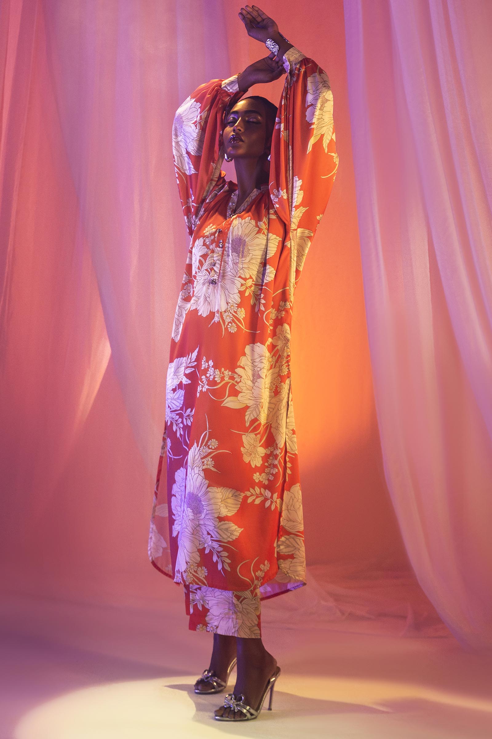 Stitched Multi Printed Shirt + Culotte
