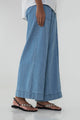 Stitched Denim Blue Pant