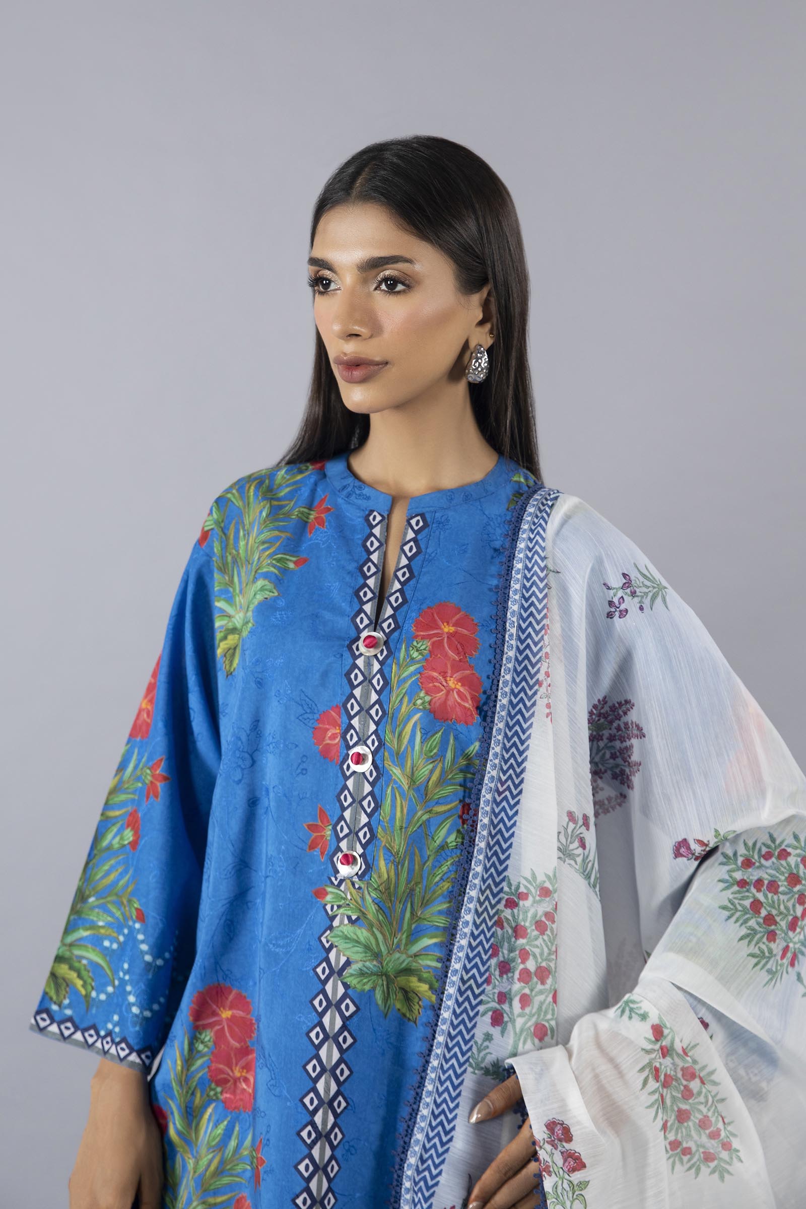 Stitched Printed Viscose Shirt