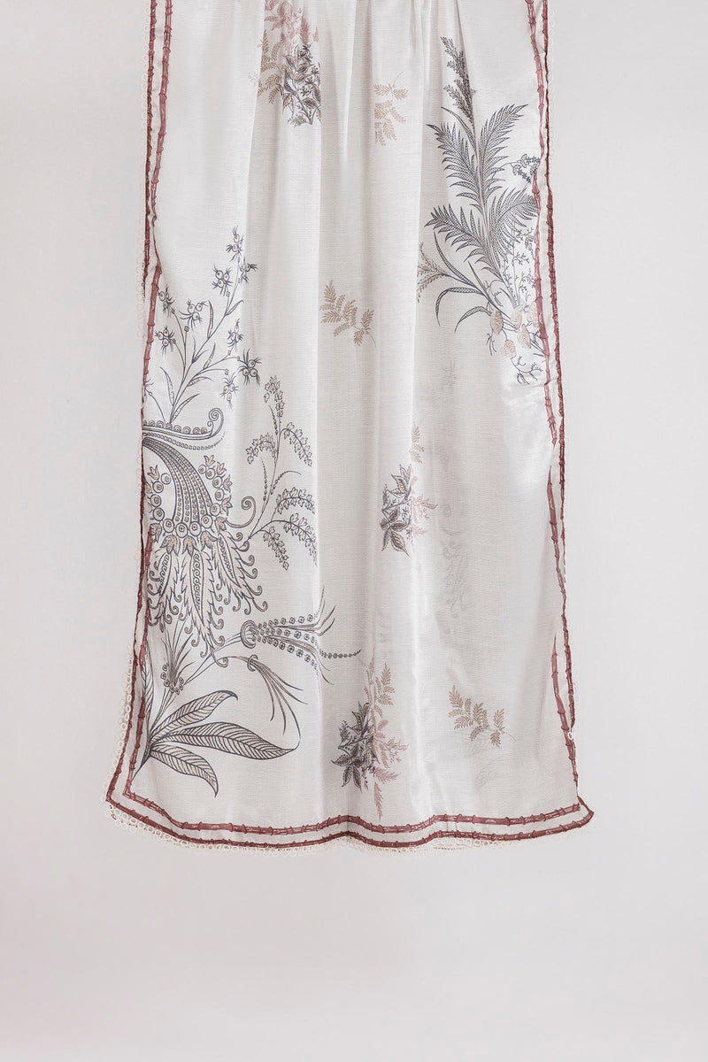 Printed Silk Satin Dupatta