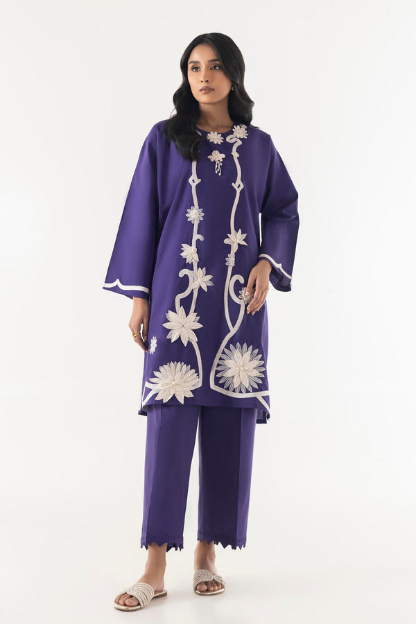 Stitched Embroidered Shirt + Bottom