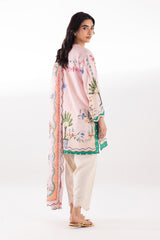 Stitched Embroidered Cambric Shirt