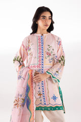 Stitched Embroidered Cambric Shirt