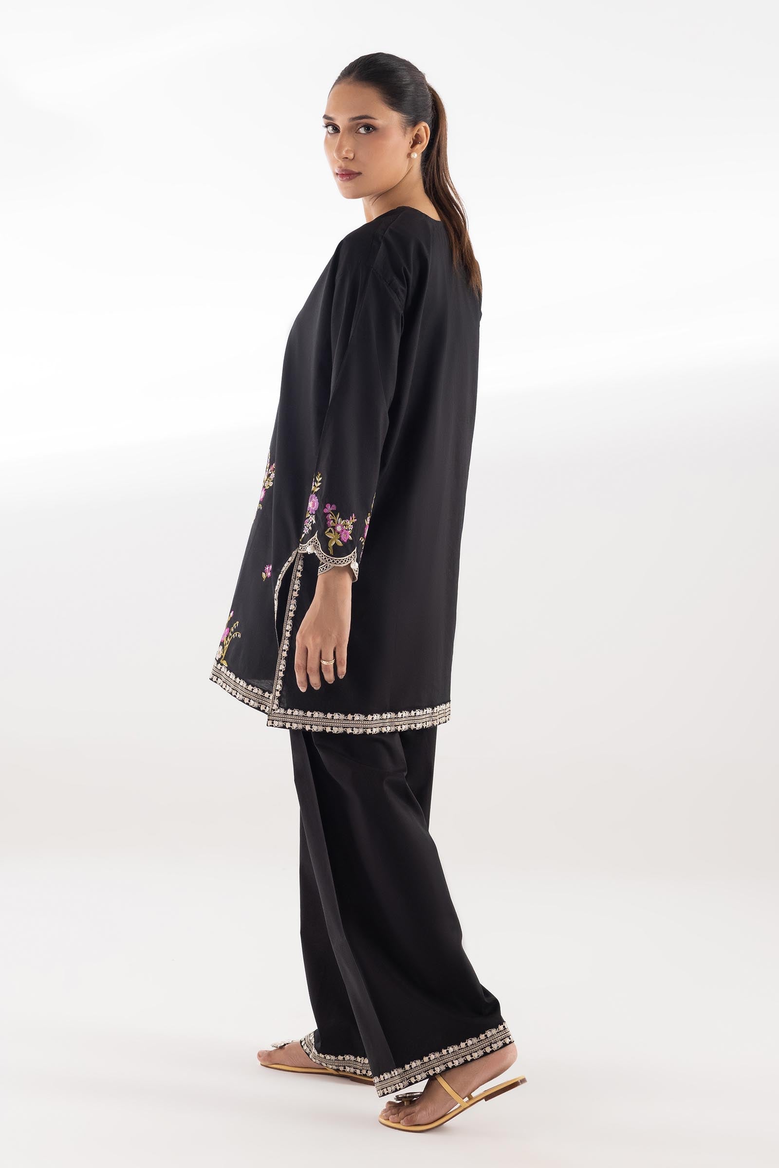 Stitched Lawn Embroidered Shirt + Shalwar