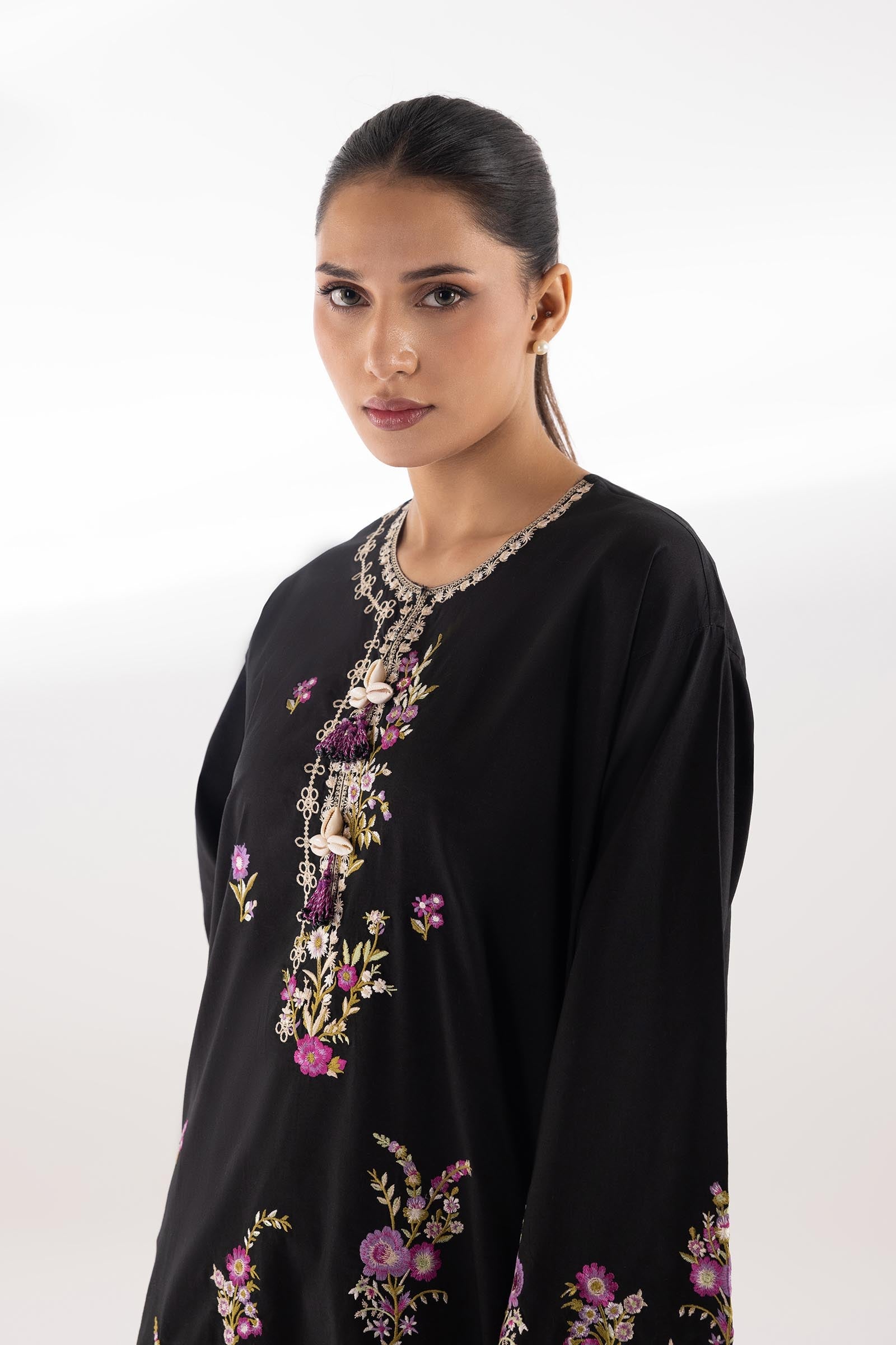 Stitched Lawn Embroidered Shirt + Shalwar