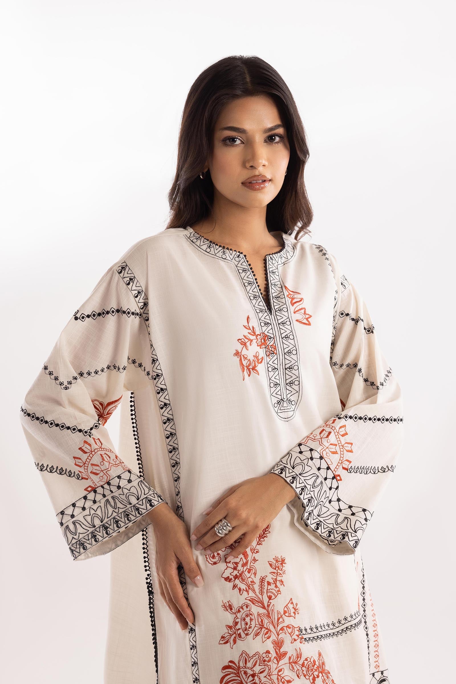 Stitched Embroidered Shirt + Shalwar